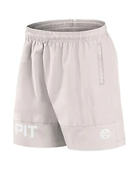 Fanatics Men's Cream Pittsburgh Steelers Elements Shorts