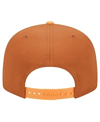 New Era Men's Brown Los Angeles Dodgers Spring Color Two-Tone 9FIFTY Snapback Hat