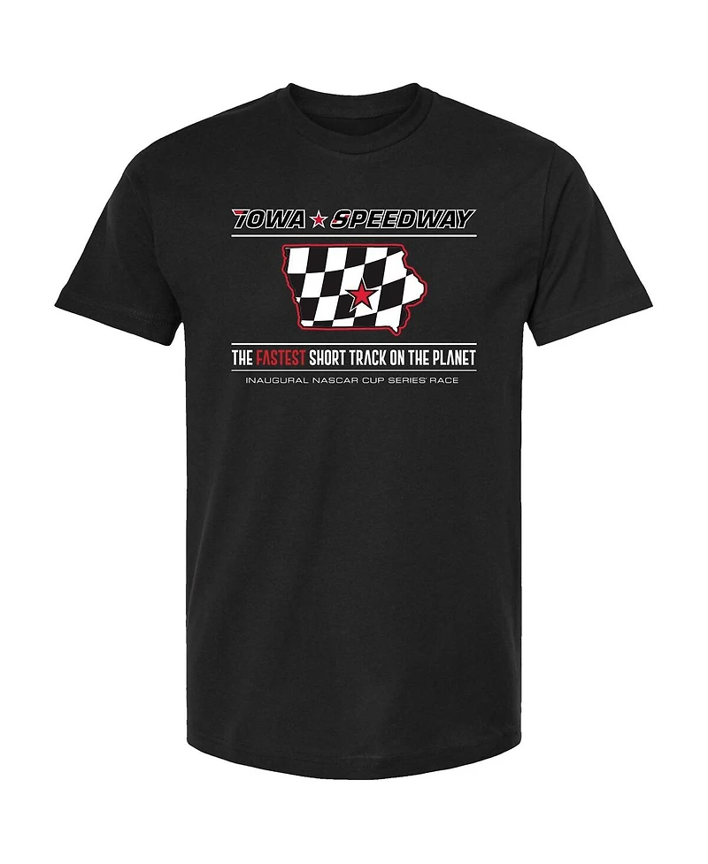 Checkered Flag Sports Men's Black Iowa Speedway 2024 Iowa Corn 350 T-Shirt