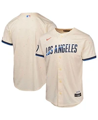Nike Big Boys and Girls Cream Los Angeles Dodgers 2024 City Connect Limited Jersey