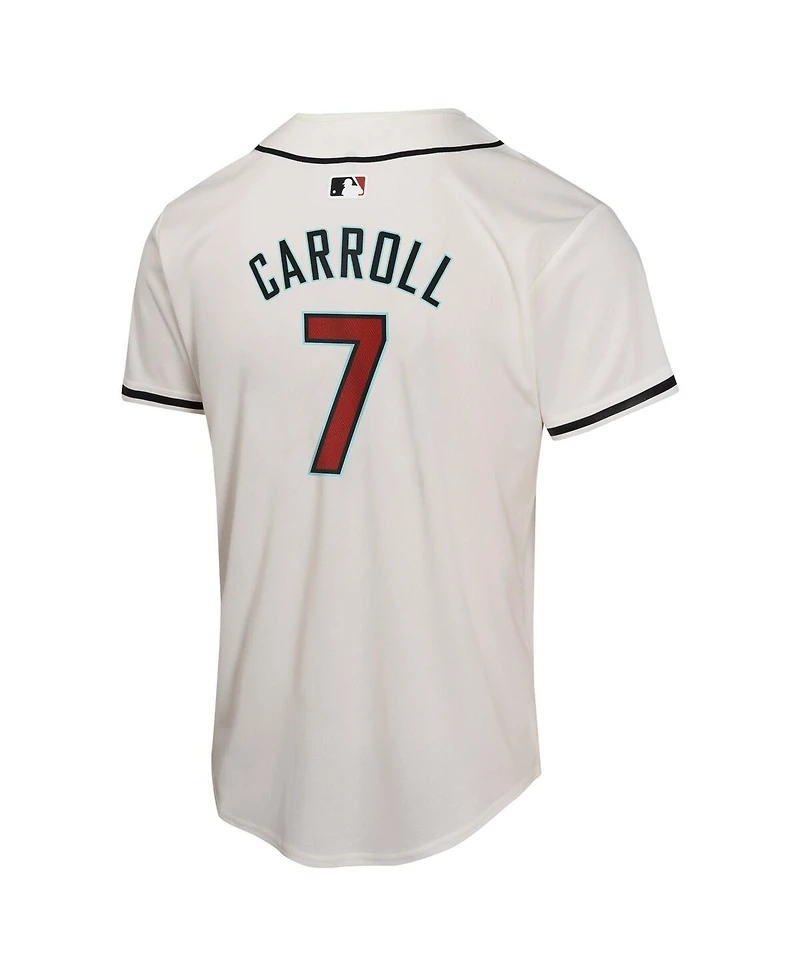 Nike Big Boys and Girls Corbin Carroll White Arizona Diamondbacks Home Game Player Jersey