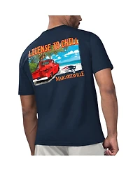 Margaritaville Men's Navy New England Patriots Licensed to Chill T-Shirt