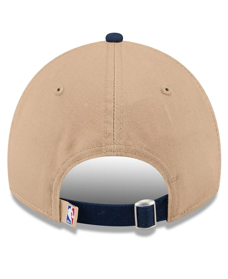 New Era Men's Tan/Navy Memphis Grizzlies 2024 Nba Draft 9TWENTY Adjustable Hat
