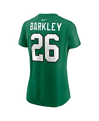 Nike Women's Saquon Barkley Kelly Green Philadelphia Eagles Player Name Number T-Shirt