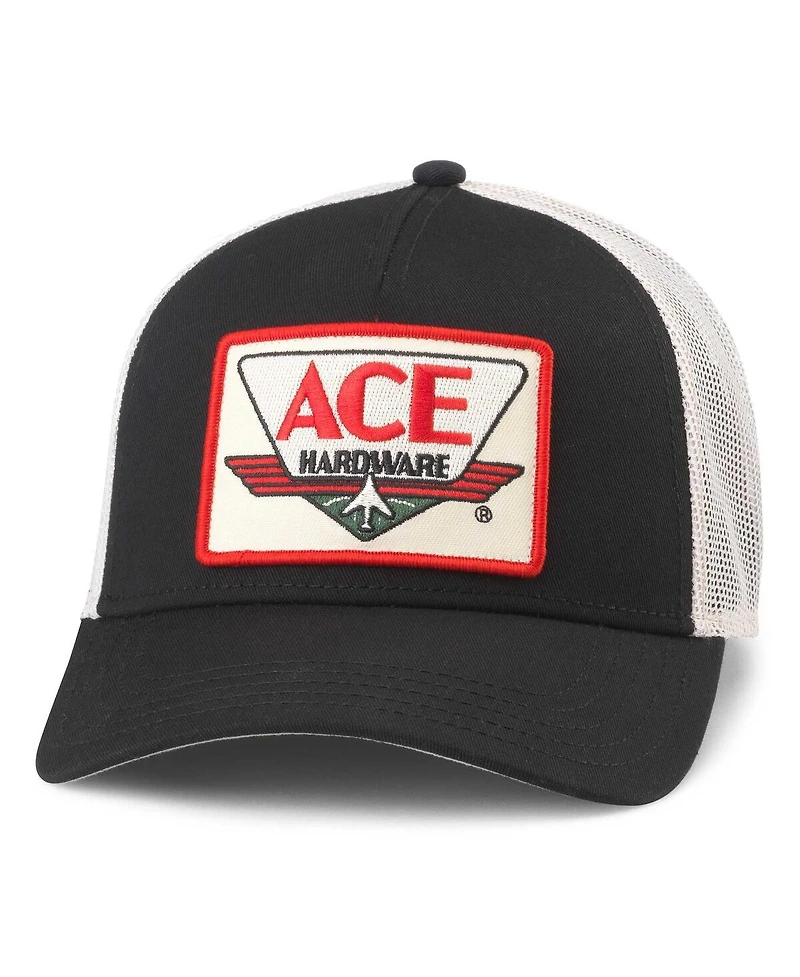 American Needle Men's Black/Natural Ace Hardware Valin Adjustable Hat
