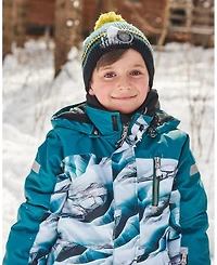 Deux par Deux Boy Knit Hat Forest Green - Toddler|Child