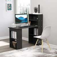 Homcom 47" Home Office Computer Desk with 6-Tier Shelves,