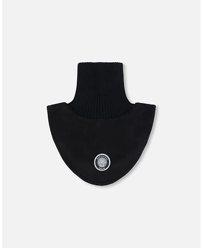 Deux par Deux Kids Unisex Neckwarmer Black - Toddler|Child
