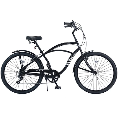 Streamdale 7 Speed Bicycles 26"Inch Multiple Colors Men's Beach Cruiser Bike