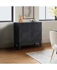 Contemporary Martina 30" Tall 2-Door Accent Cabinet with Ample Storage Space