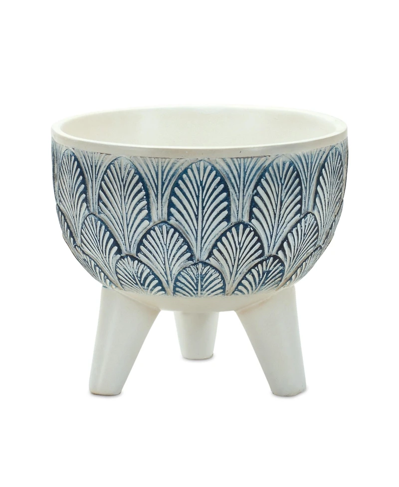 Slickblue Geometric Leaf Planter With Legs (Set of 2)