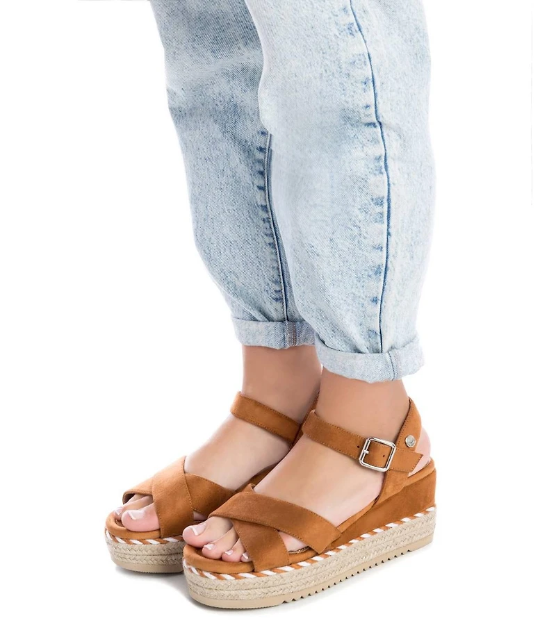 Women's Soft Suede Wedge Sandals By Xti