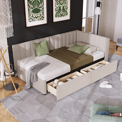 Streamdale Twin Sofa Bed with Storage Drawers