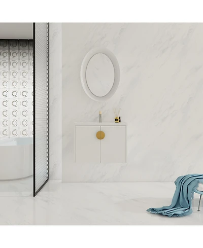 Streamdale 28 Inch Soft Close Doors Bathroom Vanity With Sink, For Small Bathroom