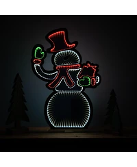 Slickblue Snowman Infinity Light Display 29.5"h
