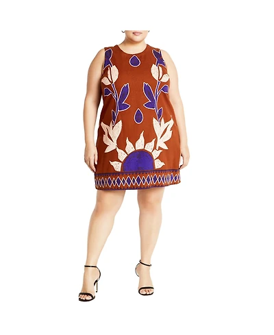 City Chic Women's Nala Print Dress