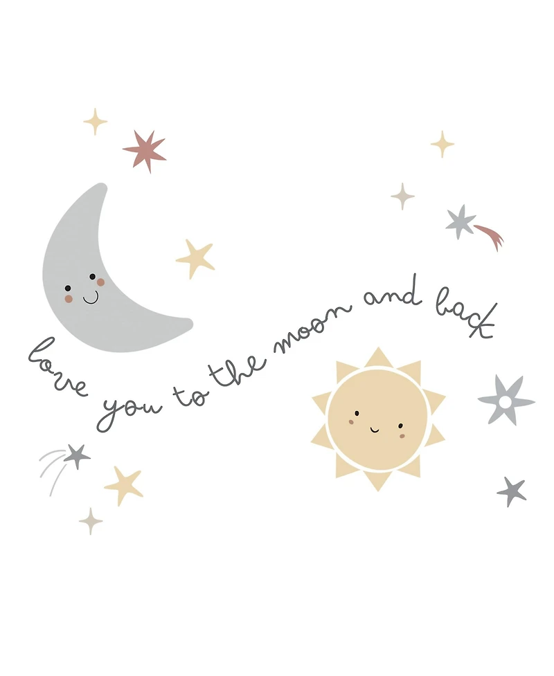 Bedtime Originals Little Star Celestial Moon & Stars Wall Decal/Stickers
