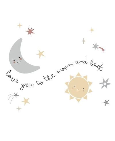 Bedtime Originals Little Star Celestial Moon & Stars Wall Decal/Stickers