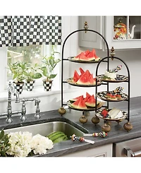 Mackenzie-Childs Iron & Brass Plate Stand