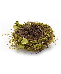 Slickblue Natural Twig Bird Nest With Speckled Egg Accent (Set of 4)