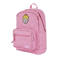 Super Mario Brothers Princess Peach 17" Quilted Backpack