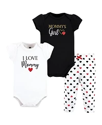 Hudson Baby Girls 2 Bodysuits and Pant