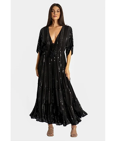 La Moda Clothing Women's Maxi Black Dress