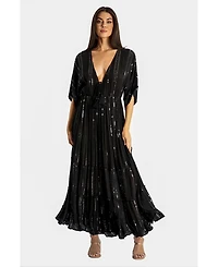 La Moda Clothing Women's Maxi Black Dress