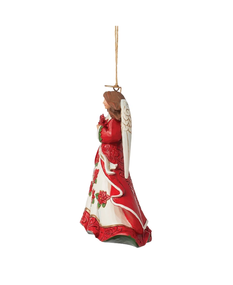 Jim Shore Christmas Angel with Cardinal Ornament