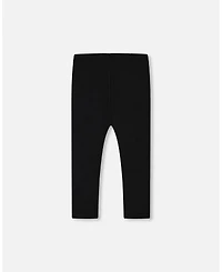 Deux par Deux Toddler Girls Rib Leggings Black - Toddler|Child
