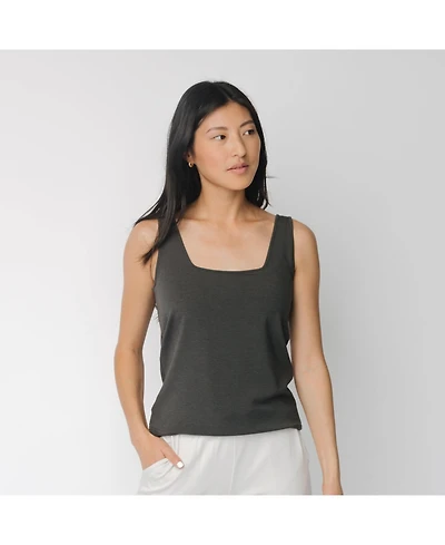 Cozy Earth Women's Viscose from Bamboo Ultra-Soft Square Neck Tank