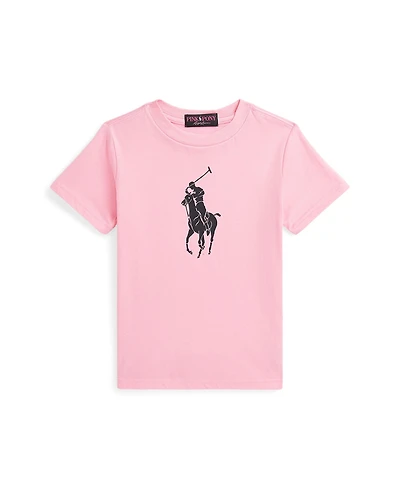 Polo Ralph Lauren Toddler and Little Boys Pink Pony Cotton Jersey Tee