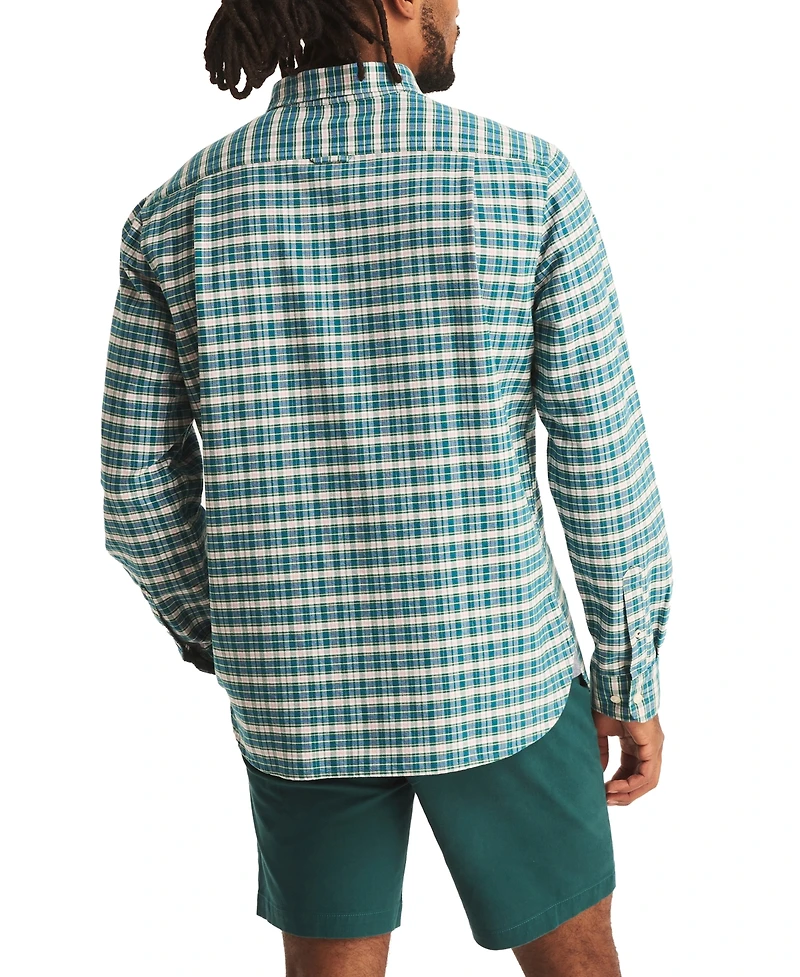 Nautica Men's Relaxed-Fit Plaid Button-Down Oxford Shirt
