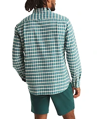 Nautica Men's Relaxed-Fit Plaid Button-Down Oxford Shirt