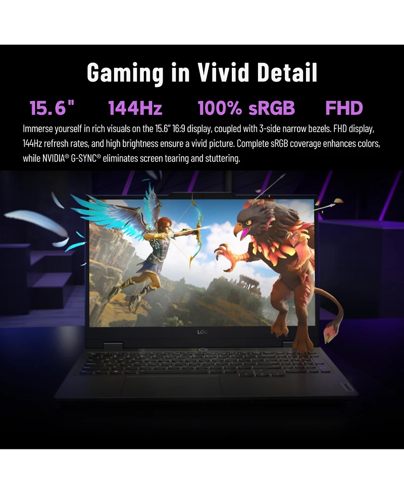 Lenovo Loq 15 15.6" Gaming Traditional Laptop Intel Core i7 13650HX 16GB Ram Nvidia GeForce Rtx 4060 512GB Ssd Storage Windows 11 Home Fhd 144Hz