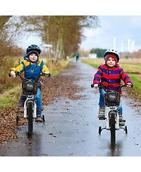 Slickblue 18 Feet Kids Bike with Removable Training Wheels