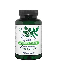 Vitanica Adrenal Assist - Nutritional Supplement with Tonic & Adaptogenic Herbs - Adrenal & Immune System Support Supplement - 90 Capsules