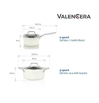 Techef - ValenCera - 5 Quart Soup Pot with Cover