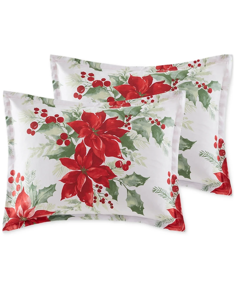 Design Lab Poinsettias 3-Pc. Comforter Sets