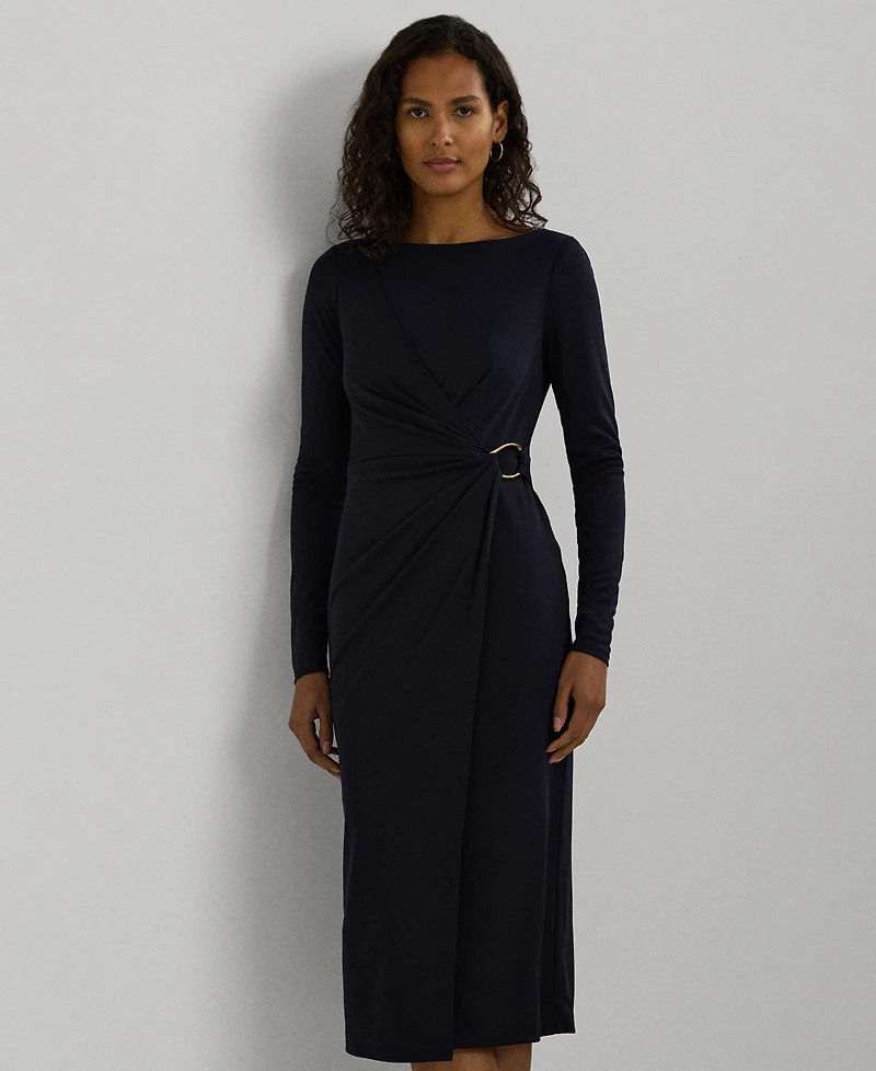 Lauren Ralph Lauren Women's Wrap-Overlay Sheath Dress