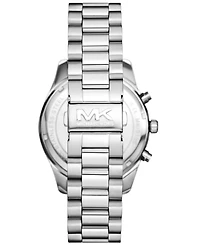 Michael Kors Men's Lexington Chronograph Stainless Steel Watch and Card Case Gift Set 44mm