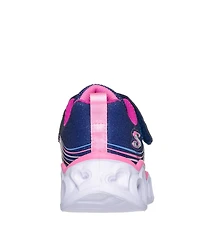 Skechers Little Girls Heart Lights-Retro Hearts Light-Up Fastening Strap Casual Sneakers from Finish Line