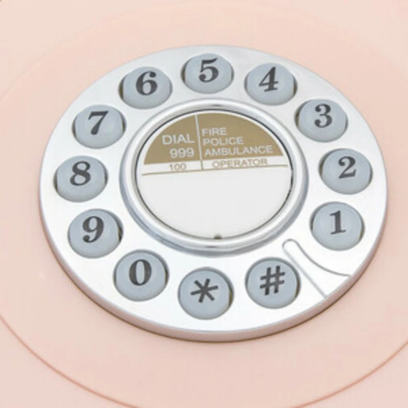 Gpo Retro 746DPBPN 746 Desktop Push Button Telephone - Carnation Pink