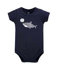 Hudson Baby Boys Cotton Bodysuit, Shorts and Shoe Set