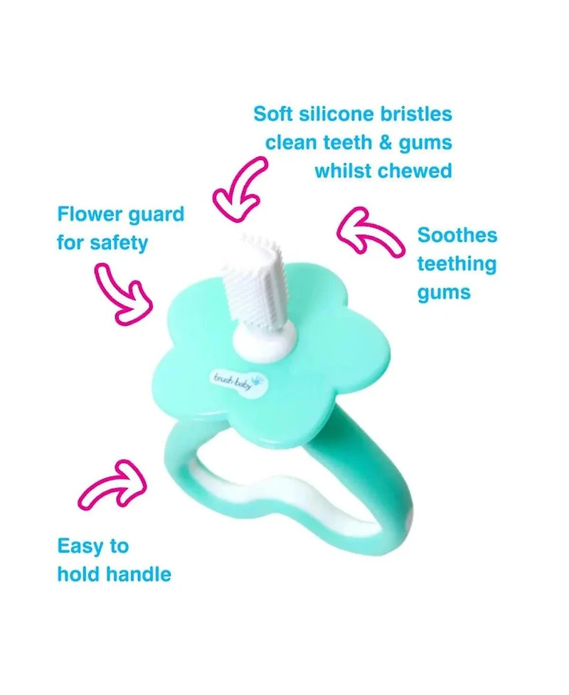 Brush-Baby First Tooth Gift Set | Includes BabySonic Teal Electric Toothbrush, Baby's First Brush & Teether & Chewable Toothbrush For Babies & Toddler