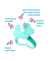Brush-Baby First Tooth Gift Set | Includes BabySonic Teal Electric Toothbrush, Baby's First Brush & Teether & Chewable Toothbrush For Babies & Toddler