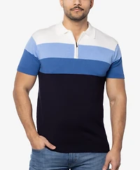 Spring + Mercer Men's Striped Polo Sweater