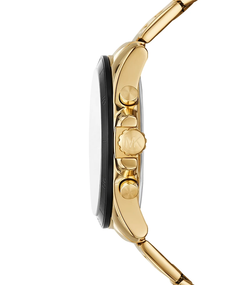 Michael Kors Men's Alek Chronograph Gold-Tone Stainless Steel Watch 44mm