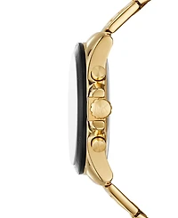 Michael Kors Men's Alek Chronograph Gold-Tone Stainless Steel Watch 44mm