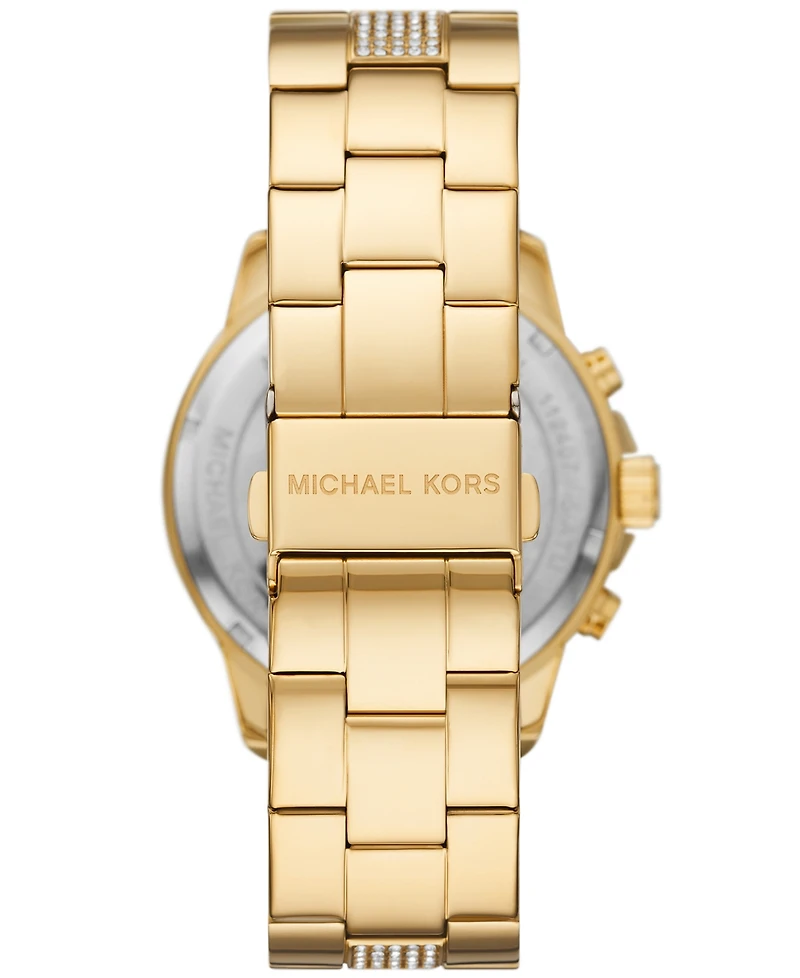 Michael Kors Women's Brynn Chronograph Gold-Tone Stainless Steel Watch 40mm